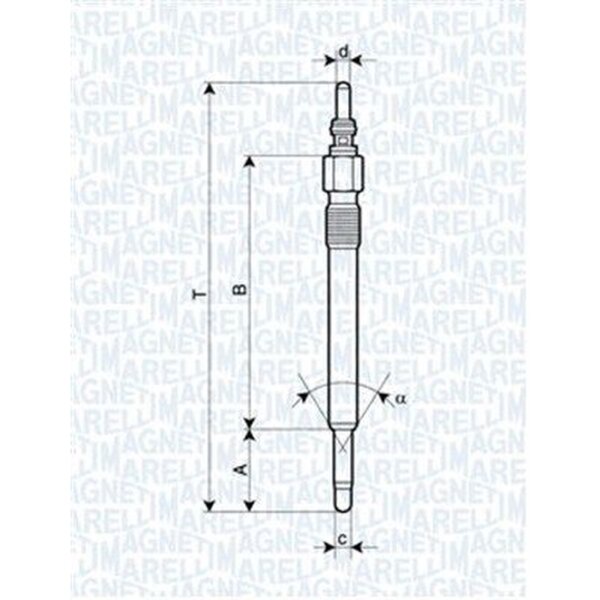MAGNETI MARELLI 062900057304 Glühkerze