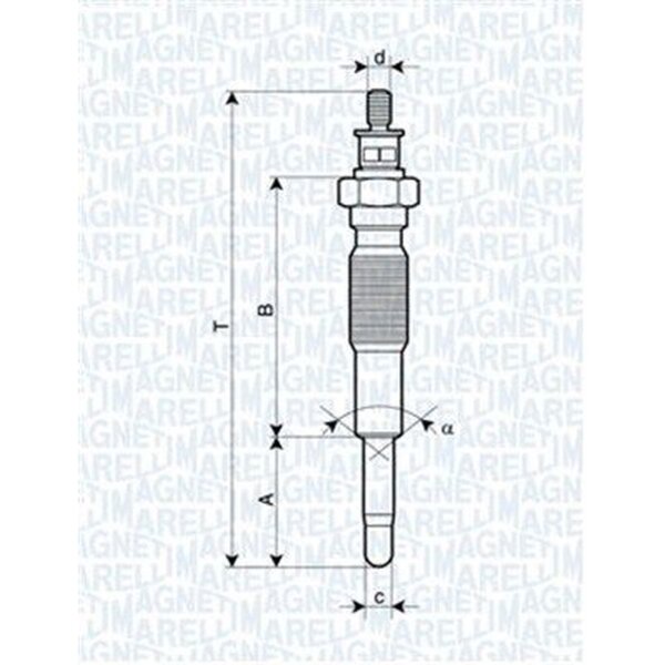 MAGNETI MARELLI 062900063304 Glühkerze