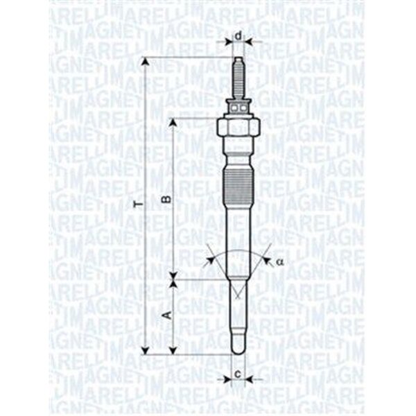 MAGNETI MARELLI 062900068304 Glühkerze