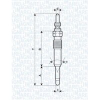 MAGNETI MARELLI 062900071304 Glühkerze