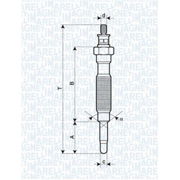 MAGNETI MARELLI 062900072304 Glühkerze