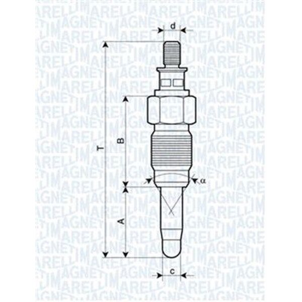 MAGNETI MARELLI 062900056304 Glühkerze