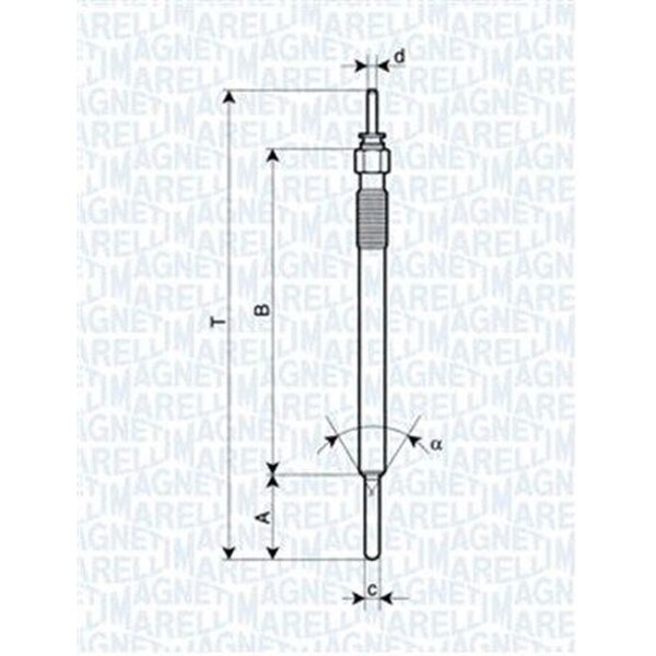 MAGNETI MARELLI 062900088304 Glühkerze
