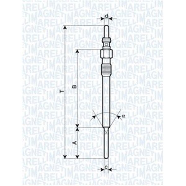 MAGNETI MARELLI 062900090304 Glühkerze