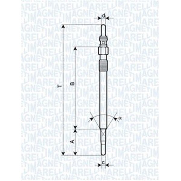 MAGNETI MARELLI 062900047304 Glühkerze