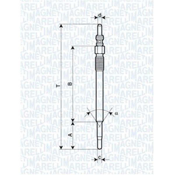 MAGNETI MARELLI 062900048304 Glühkerze