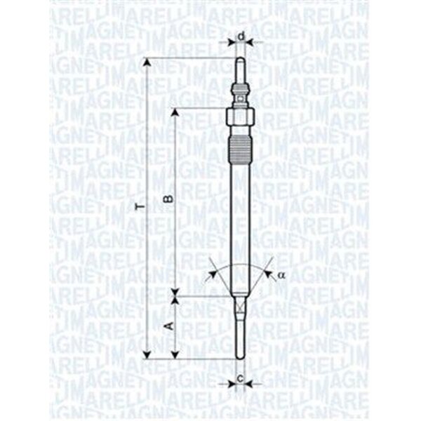 MAGNETI MARELLI 062900061304 Glühkerze