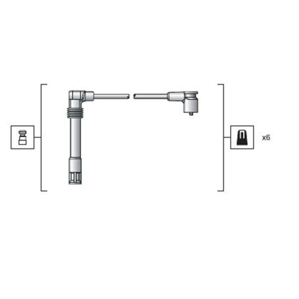 MAGNETI MARELLI 941318111162 Zündleitungssatz