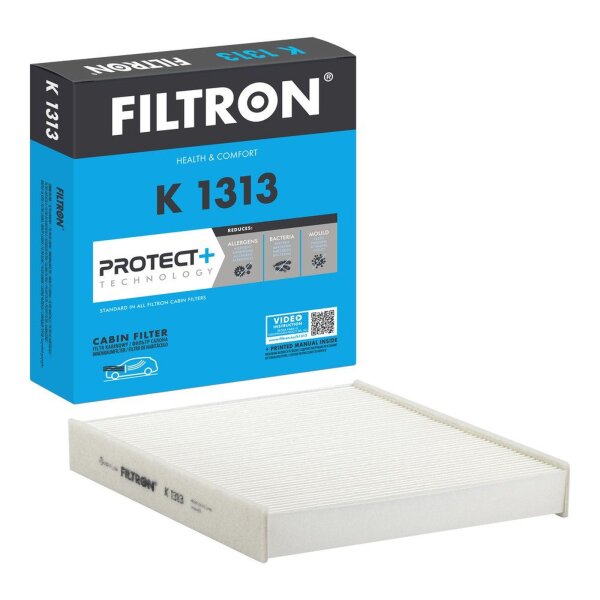 Innenraumfilter FILTRON K 1313 Pollenfilter 256 x 224 mm - 1 Stück