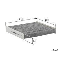Innenraumfilter FILTRON K 1321A Aktivkohlefilter - 1 Stück