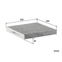 Innenraumfilter FILTRON K 1187A Aktivkohle Pollenfilter -...