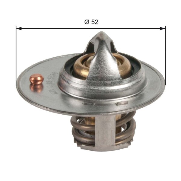GATES TH49087G1 Thermostat, Kühlmittel