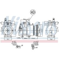 NISSENS 89279 Kompressor, Klimaanlage