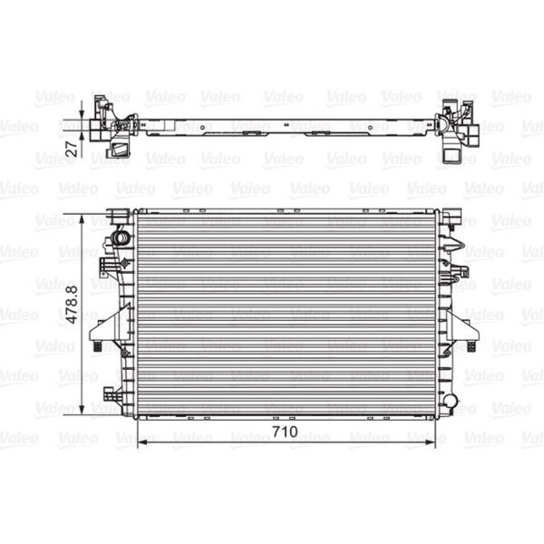 VALEO 701654 Kühler, Motorkühlung
