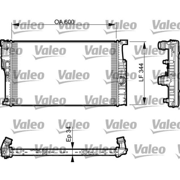 VALEO 735493 Kühler, Motorkühlung