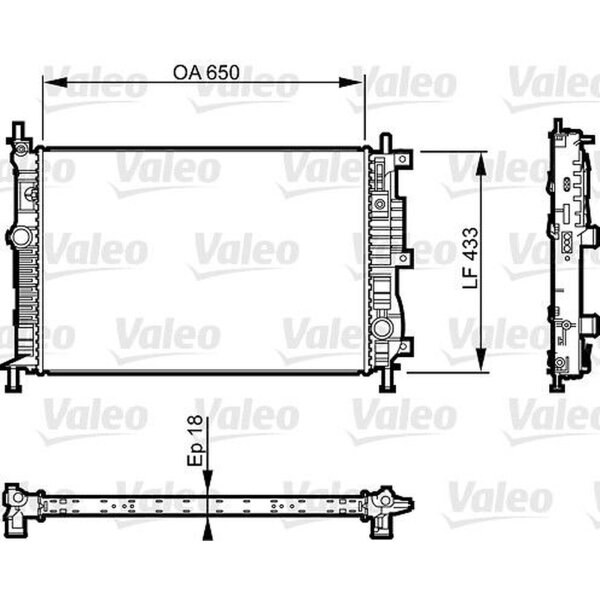 VALEO 735555 Kühler, Motorkühlung