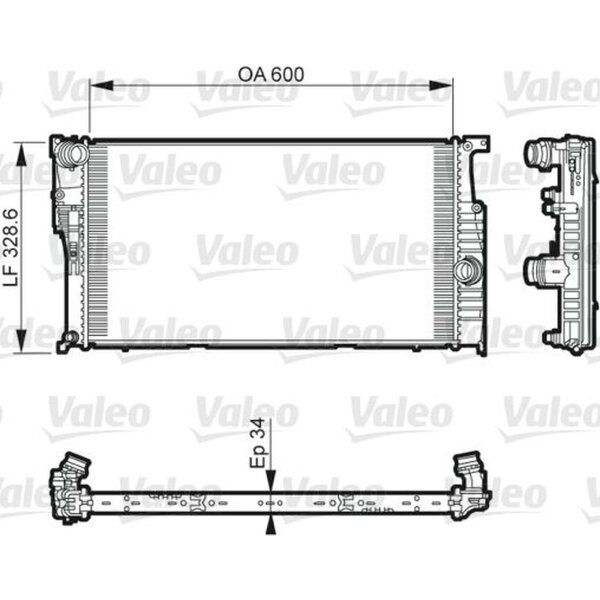 VALEO 735612 Kühler, Motorkühlung