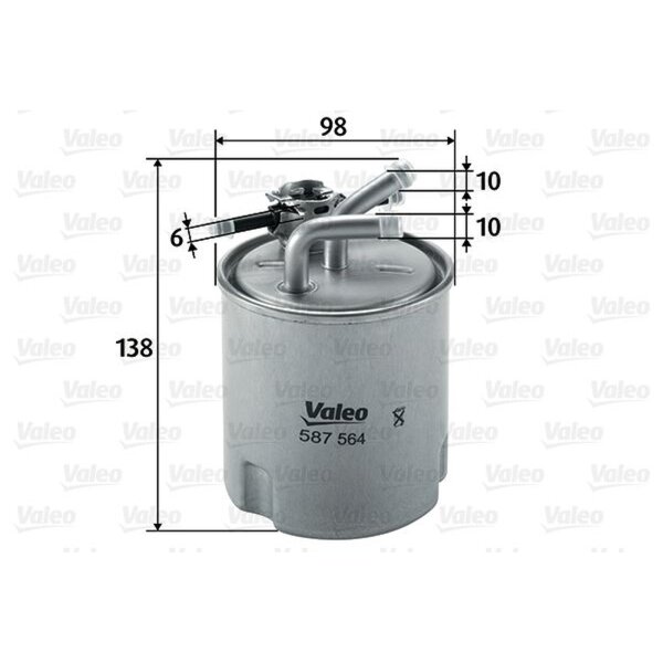 VALEO 587564 Kraftstofffilter