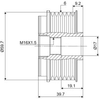 VALEO 588021 Generatorfreilauf
