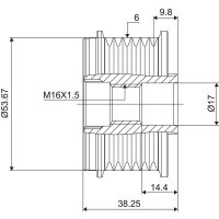 VALEO 588028 Generatorfreilauf