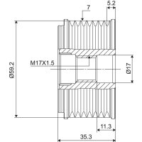 VALEO 588088 Generatorfreilauf