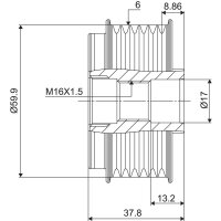 VALEO 588094 Generatorfreilauf