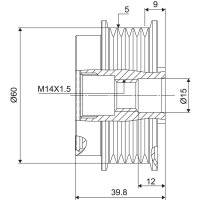 VALEO 588097 Generatorfreilauf