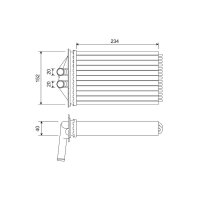 VALEO 715306 Wärmetauscher, Innenraumheizung
