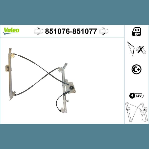 VALEO 851076 Fensterheber