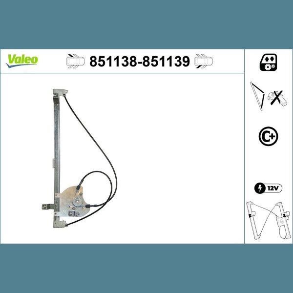 VALEO 851139 Fensterheber