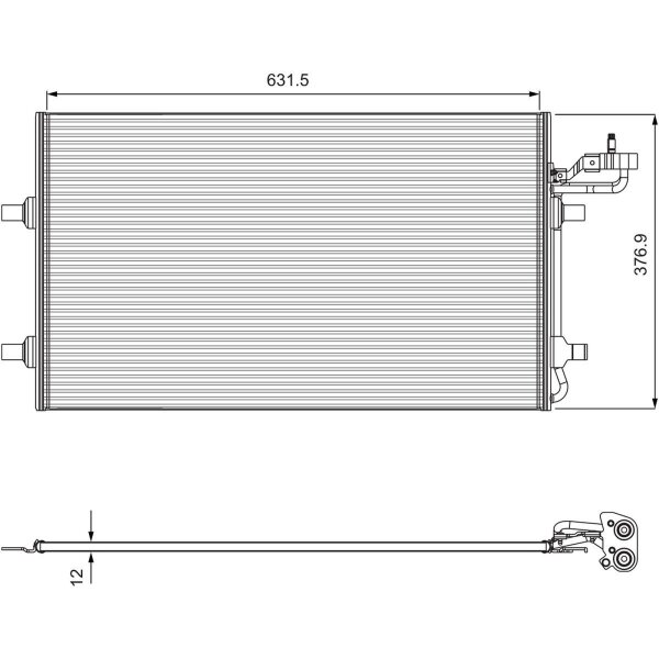VALEO 814323 Kondensator, Klimaanlage