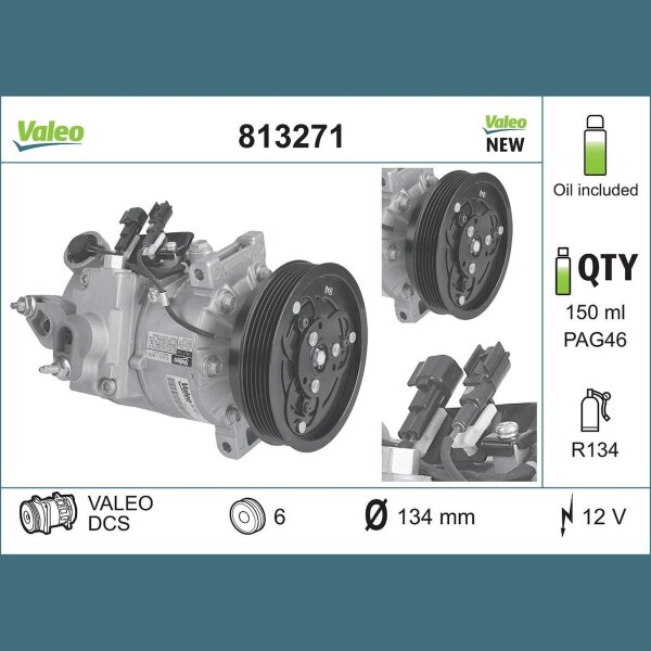 VALEO 813271 Kompressor, Klimaanlage