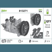 VALEO 813271 Kompressor, Klimaanlage