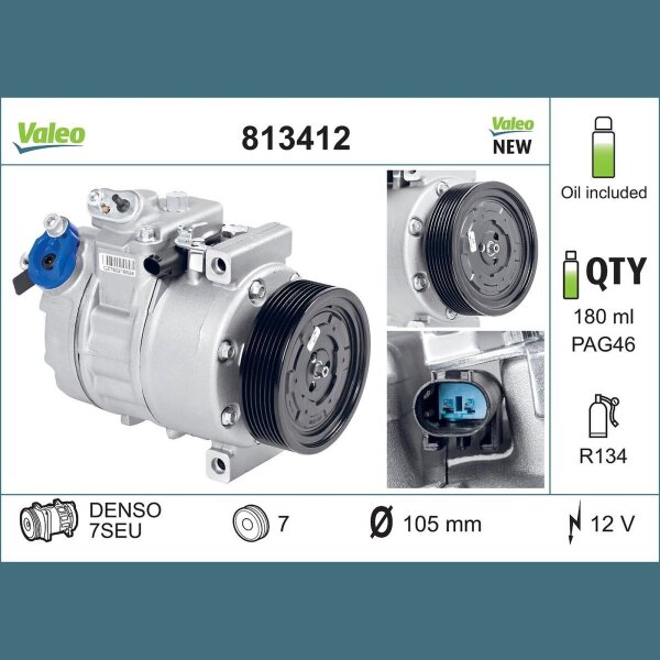 VALEO 813412 Kompressor, Klimaanlage