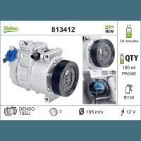 VALEO 813412 Kompressor, Klimaanlage