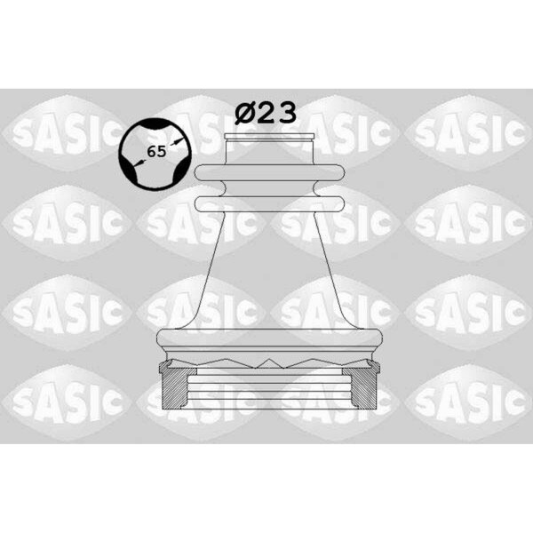 SASIC 1904035 Faltenbalgsatz, Antriebswelle