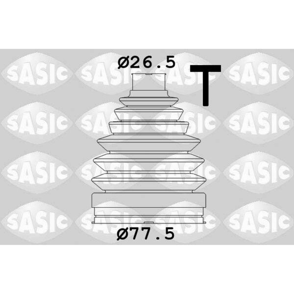 SASIC 1904038 Faltenbalgsatz, Antriebswelle