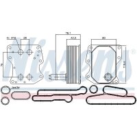NISSENS 90723 Ölkühler, Motoröl