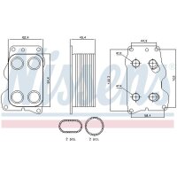 NISSENS 90740 Ölkühler, Motoröl