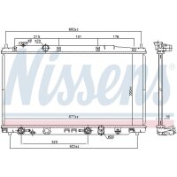 NISSENS 681374 Kühler, Motorkühlung