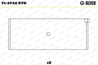 GLYCO 71-3732 STD Pleuellagerschale
