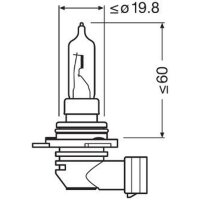 ams-OSRAM 9012 Glühlampe, Fernscheinwerfer