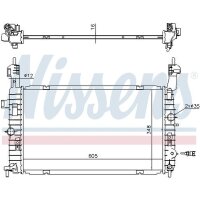 NISSENS 630747 Kühler, Motorkühlung