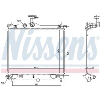 NISSENS 67610 Kühler, Motorkühlung