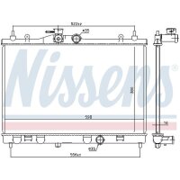 NISSENS 68741 Kühler, Motorkühlung