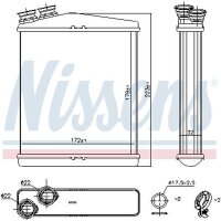 NISSENS 73645 Wärmetauscher, Innenraumheizung