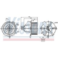 NISSENS 87085 Innenraumgebläse