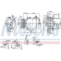 NISSENS 890043 Kompressor, Klimaanlage