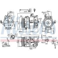 NISSENS 890117 Kompressor, Klimaanlage