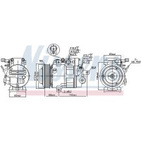 NISSENS 890175 Kompressor, Klimaanlage